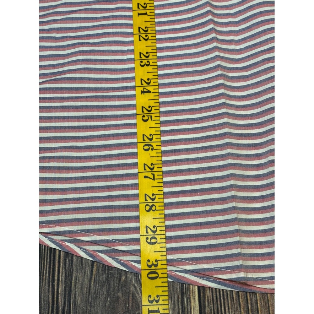 U.S. Polo Assn Shirt Mens 2XL Barberry Striped Short Sleeve Button Down NWT - Picture 4 of 14